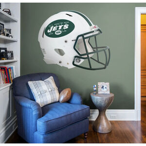 NY New York Jets Fathead LARGE NFL Helmet Wall Decal 57" x 51" Over 4 FOOT TALL